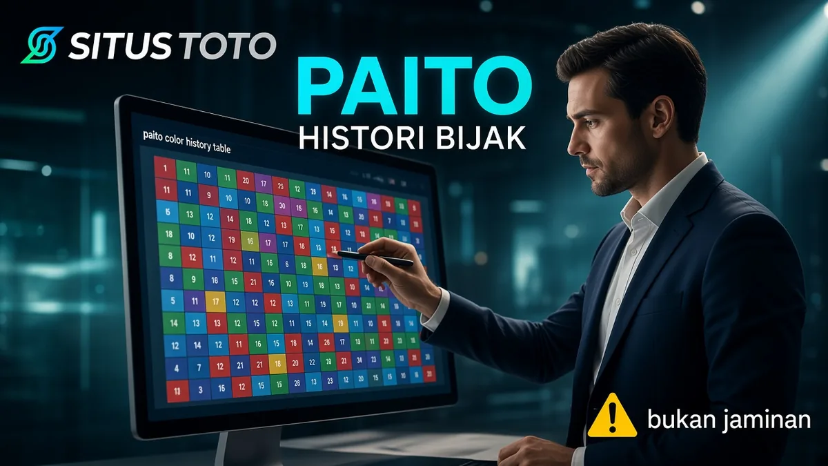 SITUSTOTO Paito | Visual Histori & Batasan Analisis